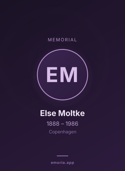 Memorial portrait of Else Moltke