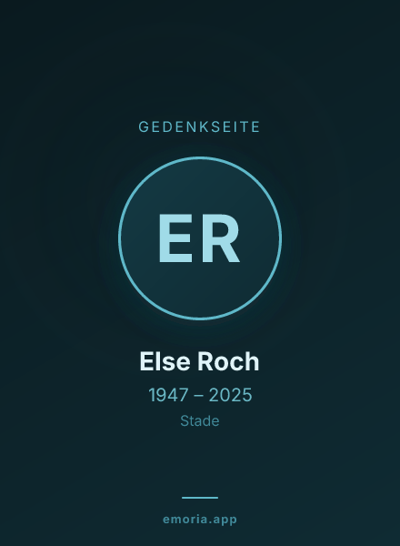 Gedenkportrait von Else Roch