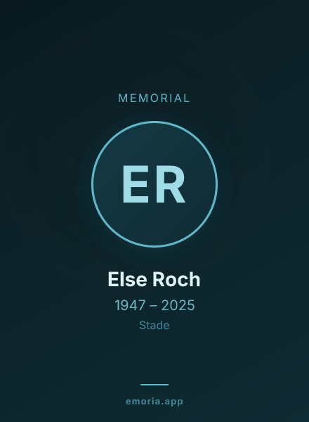 Memorial portrait of Else Roch