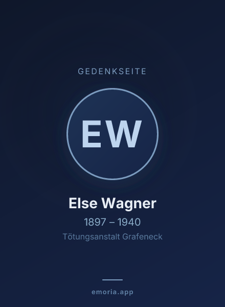Gedenkportrait von Else Wagner
