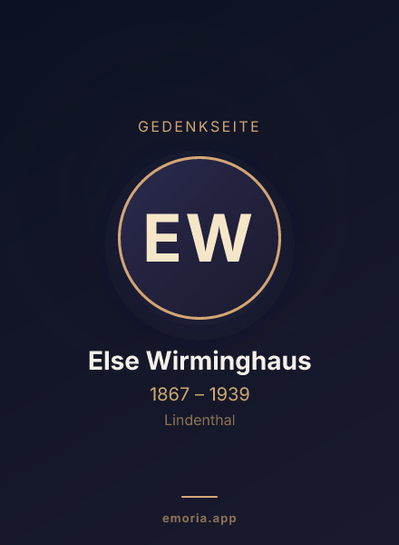 Gedenkportrait von Else Wirminghaus