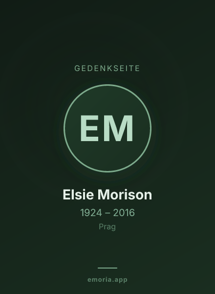 Gedenkportrait von Elsie Morison