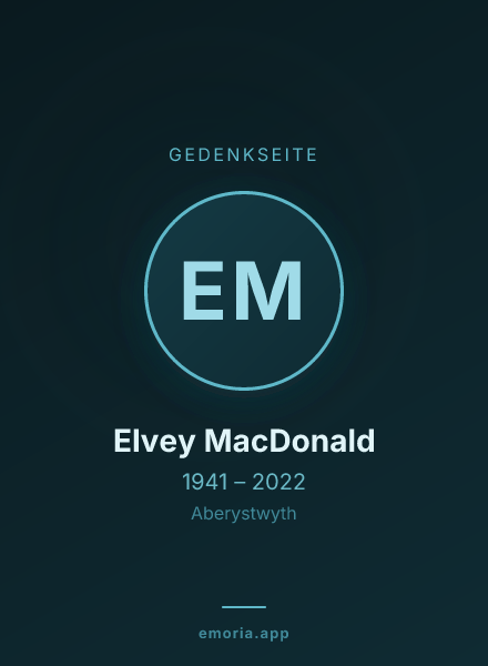 Gedenkportrait von Elvey MacDonald