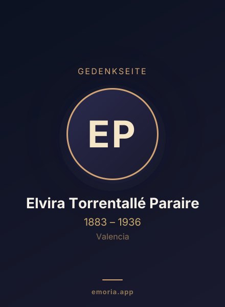 Gedenkportrait von Elvira Torrentallé Paraire