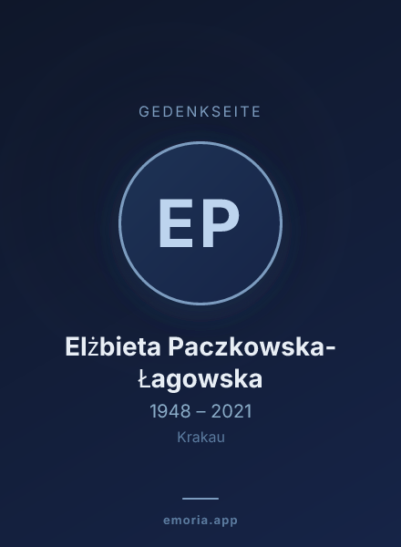 Gedenkportrait von Elżbieta Paczkowska-Łagowska