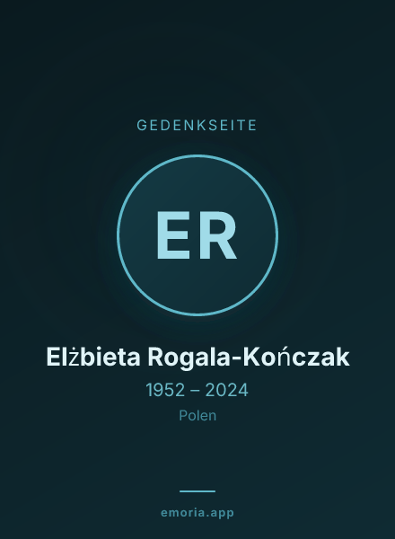 Gedenkportrait von Elżbieta Rogala-Kończak