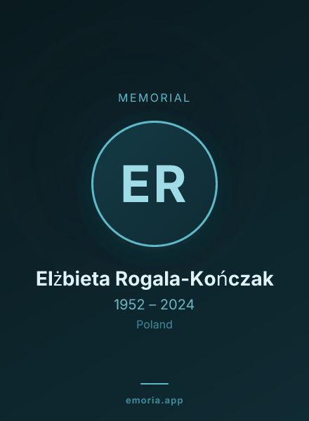 Memorial portrait of Elżbieta Rogala-Kończak