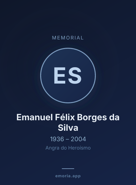 Memorial portrait of Emanuel Félix Borges da Silva