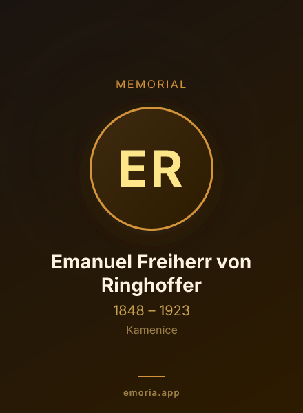 Memorial portrait of Emanuel Freiherr von Ringhoffer