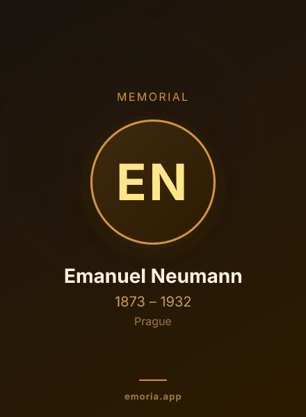 Memorial portrait of Emanuel Neumann