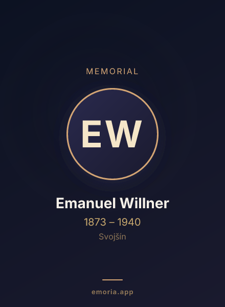 Memorial portrait of Emanuel Willner