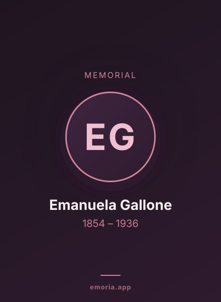 Memorial portrait of Emanuela Gallone
