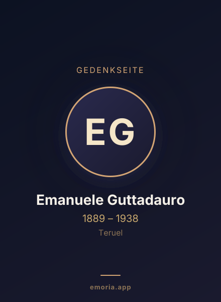 Gedenkportrait von Emanuele Guttadauro