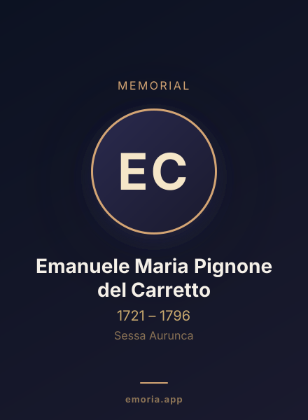 Memorial portrait of Emanuele Maria Pignone del Carretto