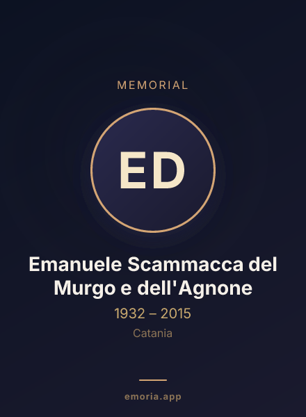 Memorial portrait of Emanuele Scammacca del Murgo e dell'Agnone