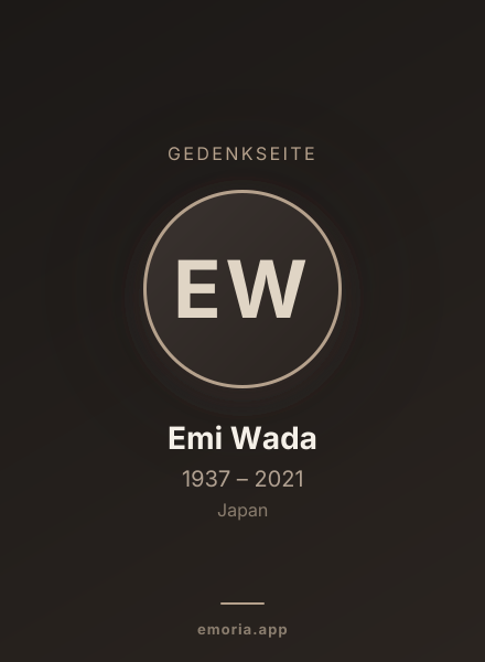 Gedenkportrait von Emi Wada