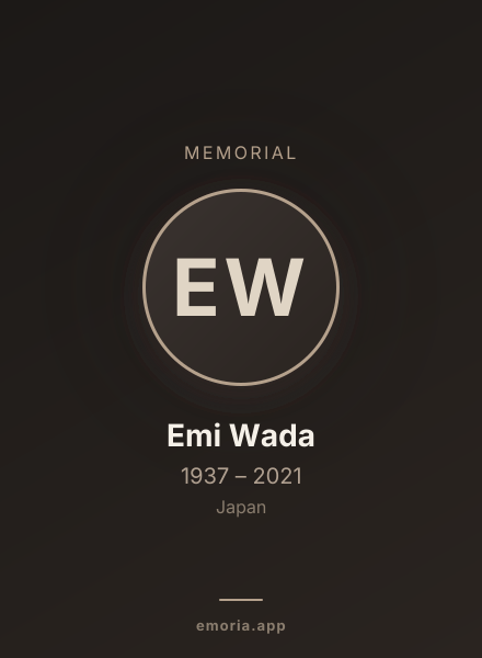 Memorial portrait of Emi Wada