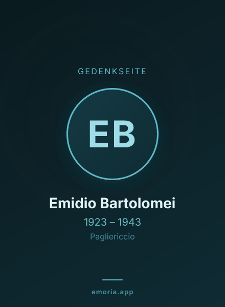 Gedenkportrait von Emidio Bartolomei