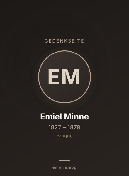 Gedenkportrait von Emiel Minne