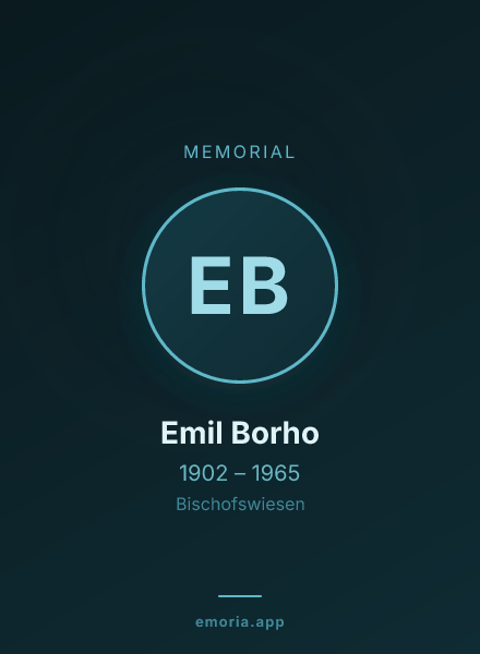 Memorial portrait of Emil Borho