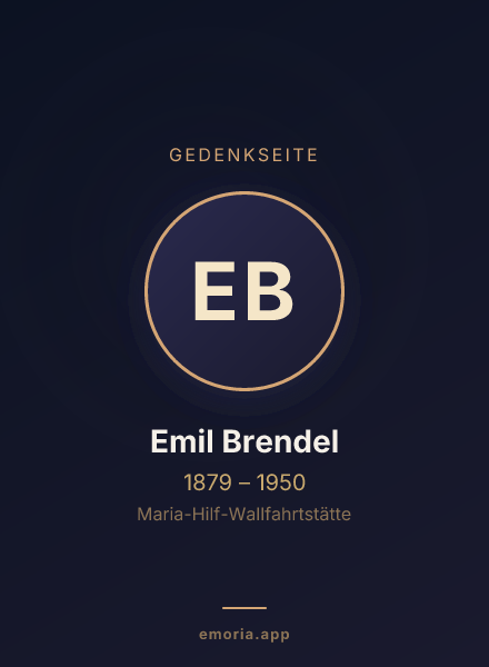 Gedenkportrait von Emil Brendel