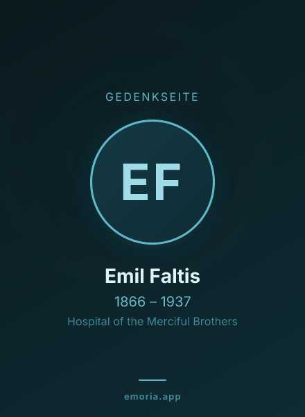 Gedenkportrait von Emil Faltis