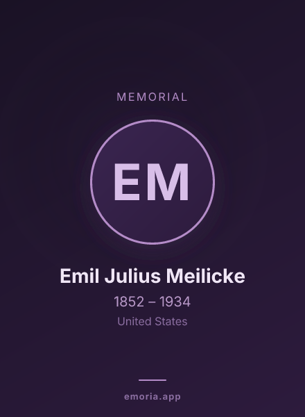 Memorial portrait of Emil Julius Meilicke
