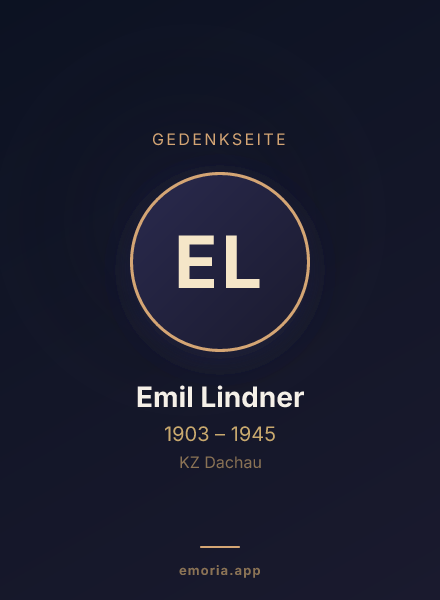 Gedenkportrait von Emil Lindner