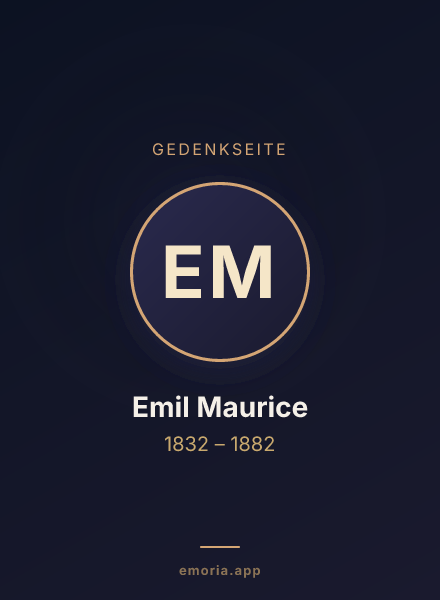 Gedenkportrait von Emil Maurice