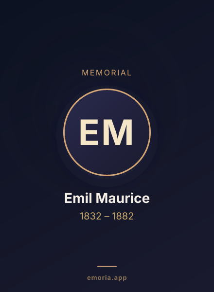 Memorial portrait of Emil Maurice