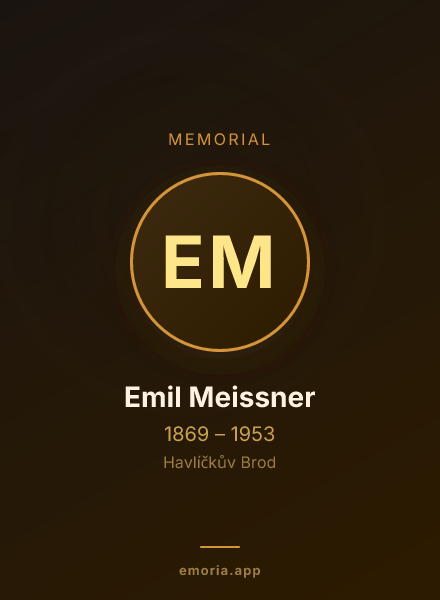 Memorial portrait of Emil Meissner