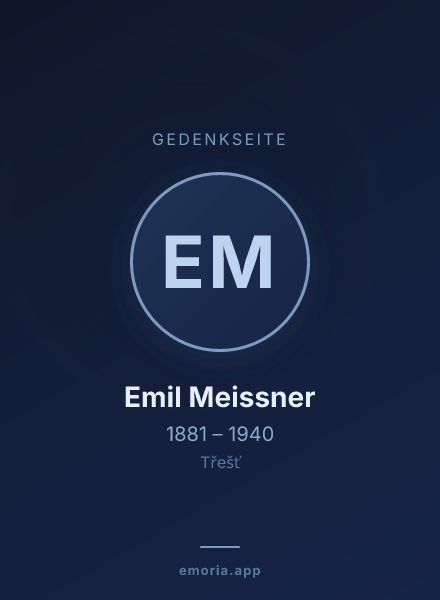 Gedenkportrait von Emil Meissner