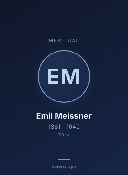Memorial portrait of Emil Meissner