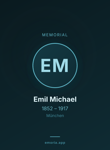 Memorial portrait of Emil Michael