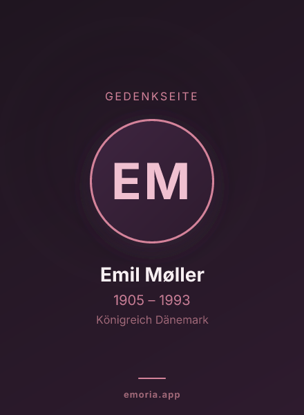 Gedenkportrait von Emil Møller