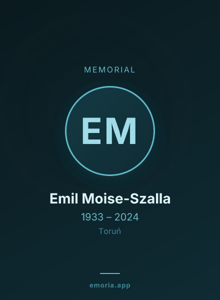 Memorial portrait of Emil Moise-Szalla