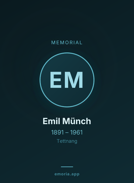 Memorial portrait of Emil Münch