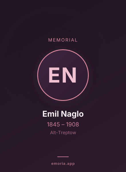 Memorial portrait of Emil Naglo