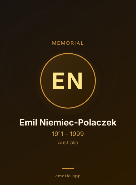 Memorial portrait of Emil Niemiec-Polaczek
