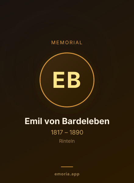 Memorial portrait of Emil von Bardeleben