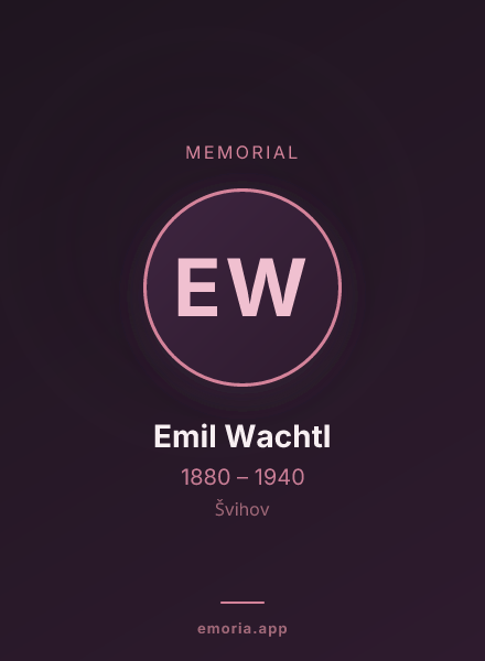 Memorial portrait of Emil Wachtl