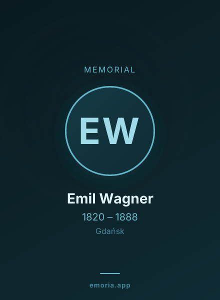 Memorial portrait of Emil Wagner