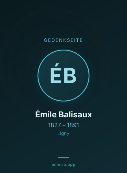 Gedenkportrait von Émile Balisaux