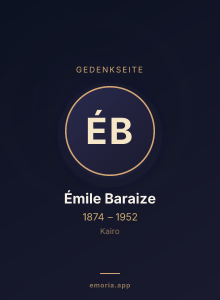 Gedenkportrait von Émile Baraize