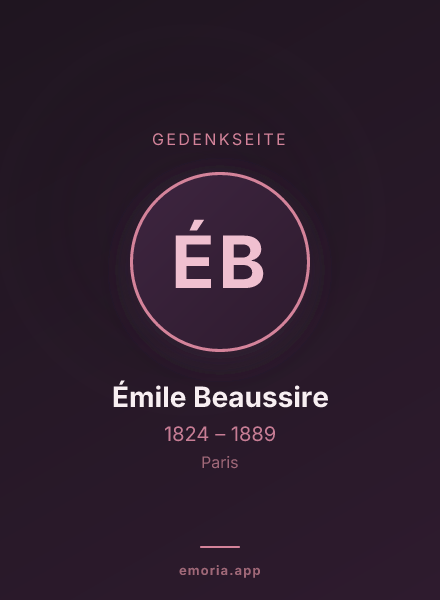 Gedenkportrait von Émile Beaussire