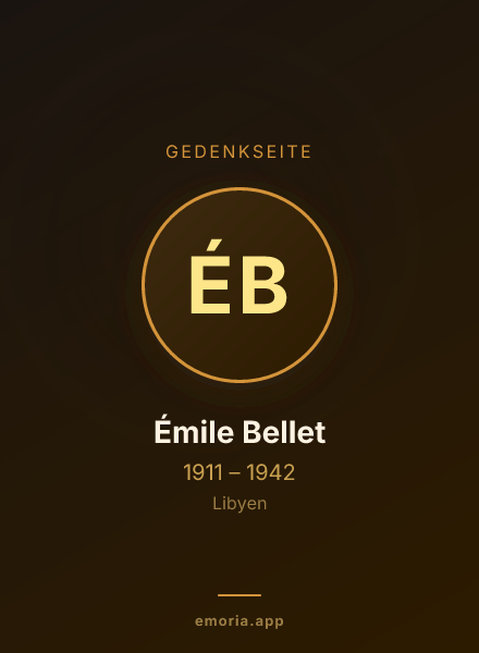 Gedenkportrait von Émile Bellet
