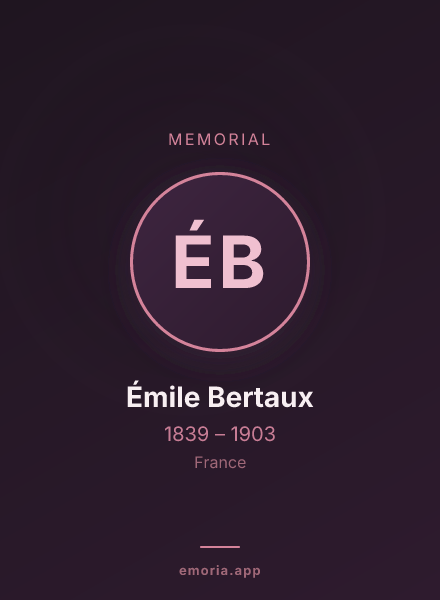 Memorial portrait of Émile Bertaux