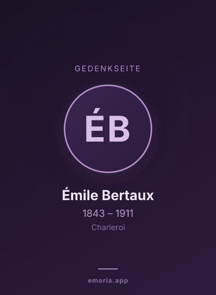 Gedenkportrait von Émile Bertaux
