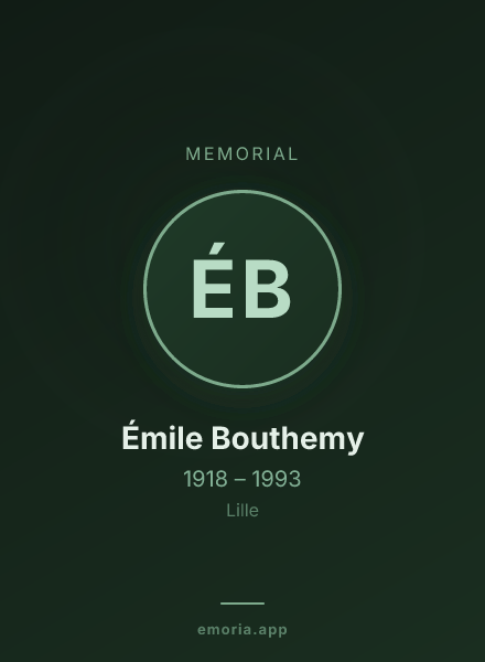 Memorial portrait of Émile Bouthemy