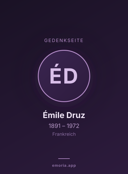 Gedenkportrait von Émile Druz